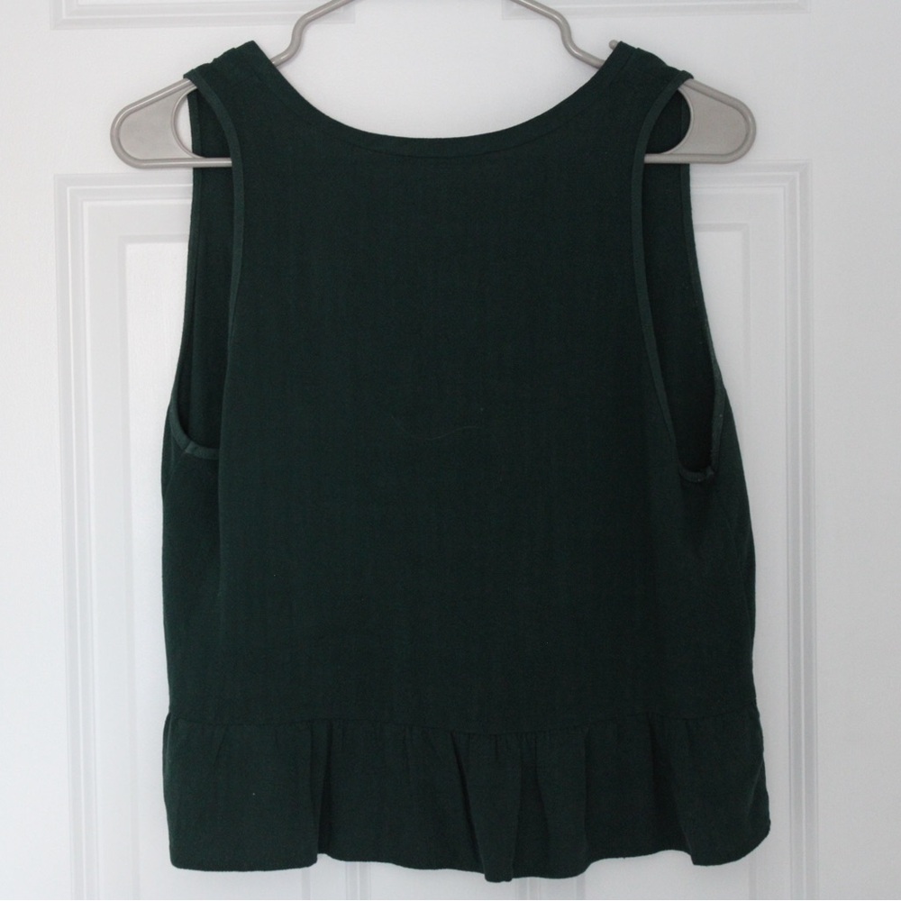 L.A. HEARTS Women's Linen Peplum Tank Top - Picture 2 of 4